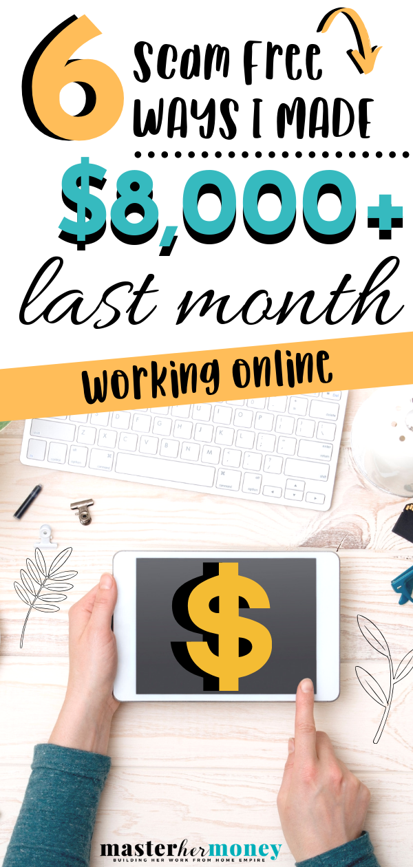 6 Scam Free Side Hustles that Paid Me Over $8,000 Last Month!