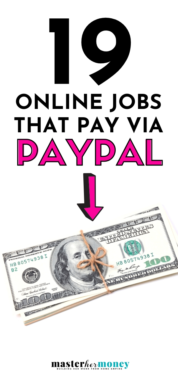 19 Online Jobs That Pay Through PayPal